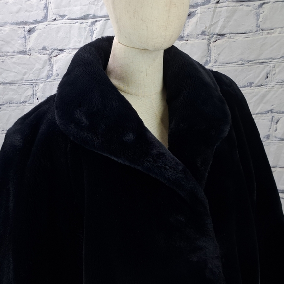Marie Planete FrVintage 90s Women's Faux Fur Winter Coat Jacket Purple XL - Picture 4 of 14